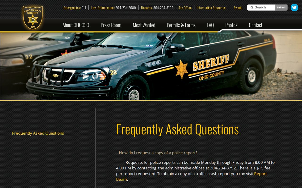 Ohio County Sheriff records information used with 24-hour release checks